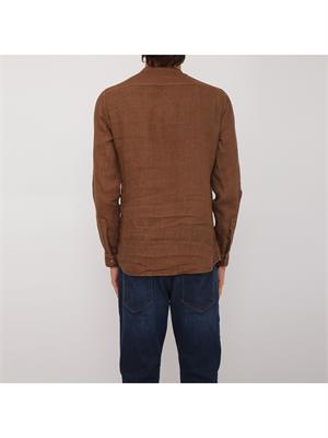 CAMICIA MANICA LUNGA PAOLO PECORA MARRONE in UOMO