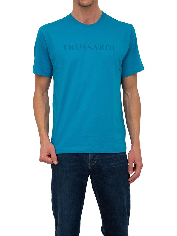 T-SHIRT TRUSSARDI AZZURRO