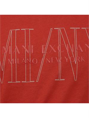 T-SHIRT ARMANI EXCHANGE ROSSO in UOMO
