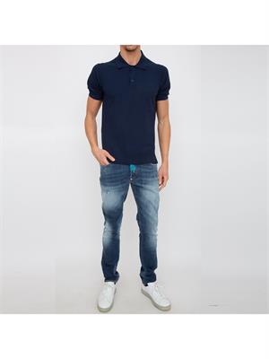 POLO BIKKEMBERGS BLU in UOMO