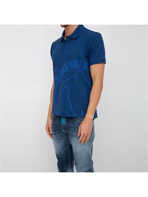 POLO BIKKEMBERGS BLU in UOMO