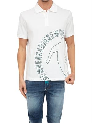 POLO BIKKEMBERGS BIANCO in UOMO