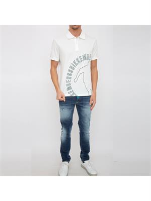 POLO BIKKEMBERGS BIANCO in UOMO