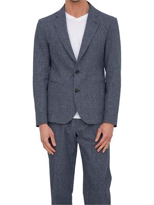 GIACCA MONOPETTO EMPORIO ARMANI BLU in UOMO