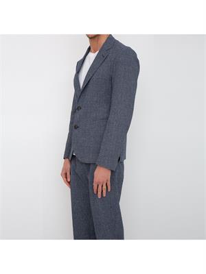 GIACCA MONOPETTO EMPORIO ARMANI BLU in UOMO