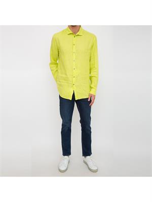 CAMICIA MANICA LUNGA EMPORIO ARMANI VERDE in UOMO