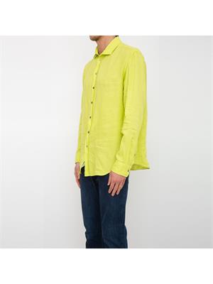 CAMICIA MANICA LUNGA EMPORIO ARMANI VERDE in UOMO