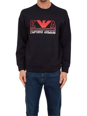 FELPA EMPORIO ARMANI BLU in UOMO