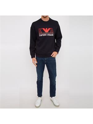 FELPA EMPORIO ARMANI BLU in UOMO