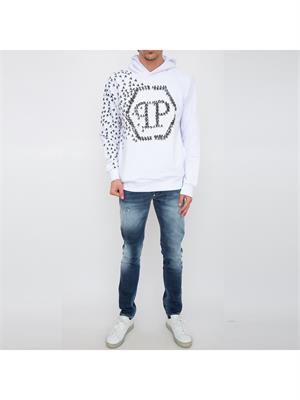 FELPA PHILIPP PLEIN BIANCO in UOMO