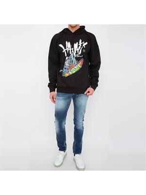 FELPA PHILIPP PLEIN NERO in UOMO