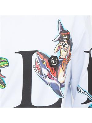 FELPA PHILIPP PLEIN BIANCO in UOMO
