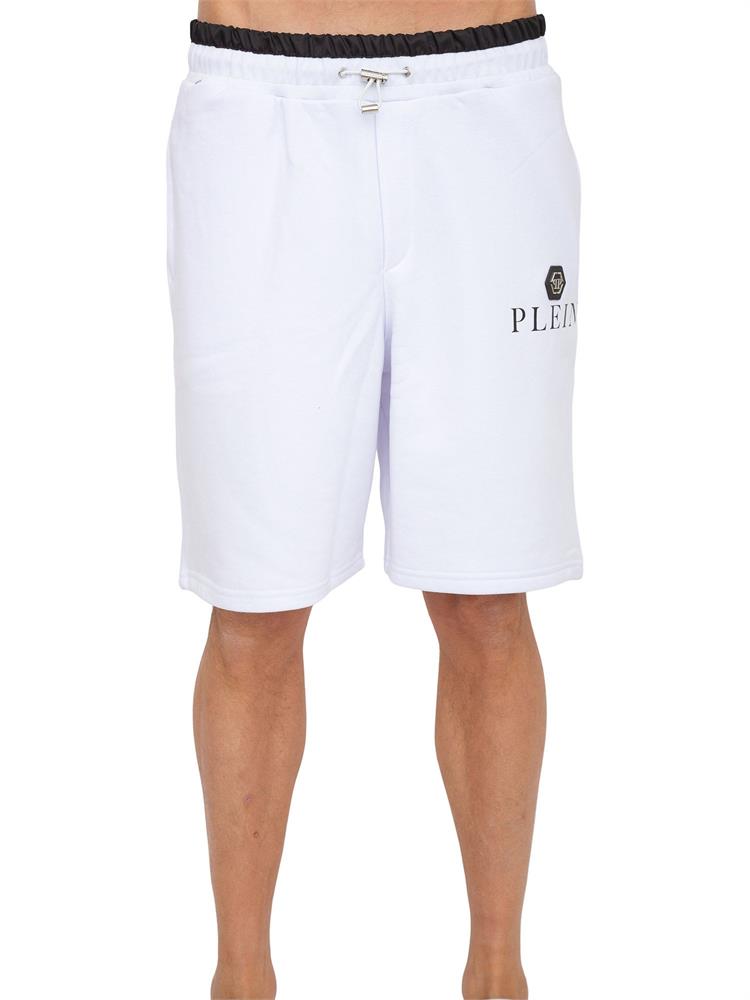 PANTALONE BERMUDA PHILIPP PLEIN BIANCO