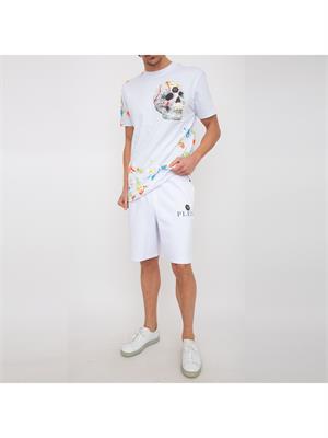 PANTALONE BERMUDA PHILIPP PLEIN BIANCO in UOMO