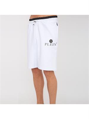 PANTALONE BERMUDA PHILIPP PLEIN BIANCO in UOMO