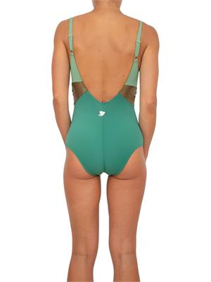 COSTUME INTERO TWIN-SET VERDE in DONNA