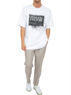 T-SHIRT VERSACE JEANS COUTURE BIANCO in UOMO