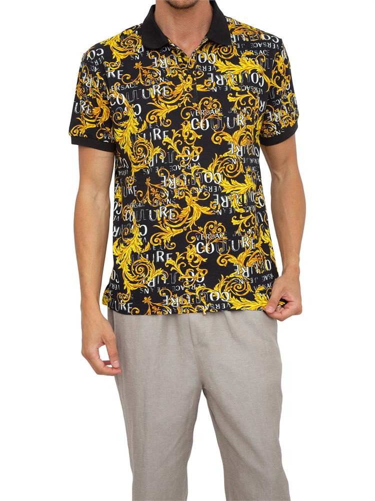 POLO VERSACE JEANS COUTURE NERO