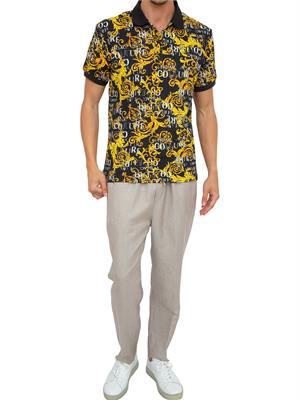 POLO VERSACE JEANS COUTURE NERO in UOMO