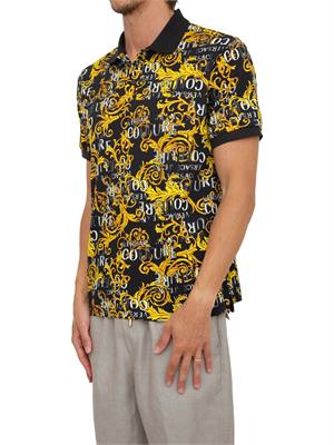 POLO VERSACE JEANS COUTURE NERO in UOMO