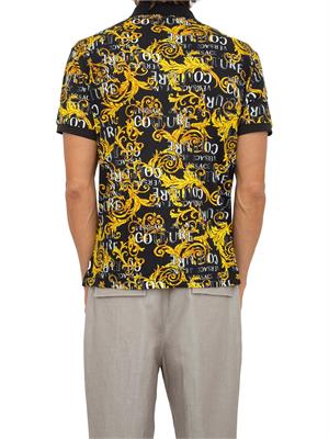POLO VERSACE JEANS COUTURE NERO in UOMO