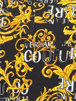 POLO VERSACE JEANS COUTURE NERO in UOMO