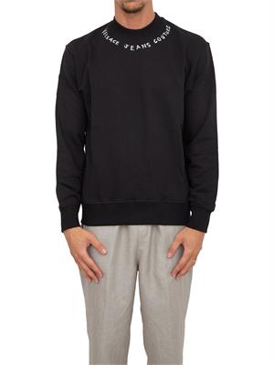 FELPA VERSACE JEANS COUTURE NERO in UOMO