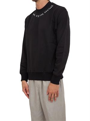 FELPA VERSACE JEANS COUTURE NERO in UOMO