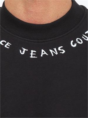 FELPA VERSACE JEANS COUTURE NERO in UOMO