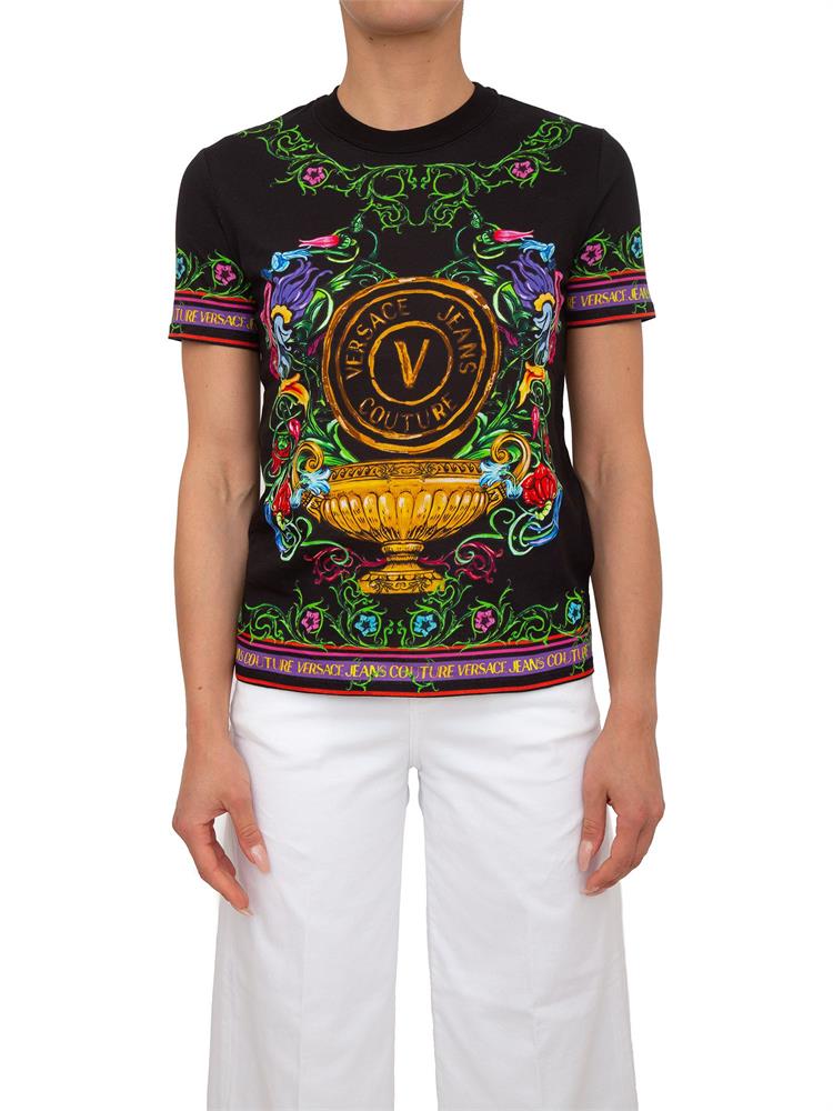 T-SHIRT VERSACE JEANS COUTURE NERO