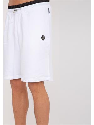 PANTALONE BERMUDA PHILIPP PLEIN BIANCO in UOMO