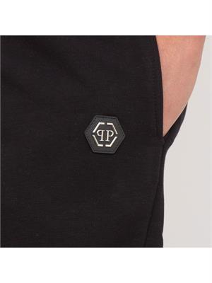 PANTALONE BERMUDA PHILIPP PLEIN NERO in UOMO