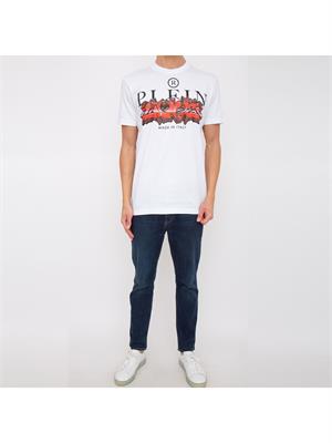 T-SHIRT PHILIPP PLEIN BIANCO in UOMO