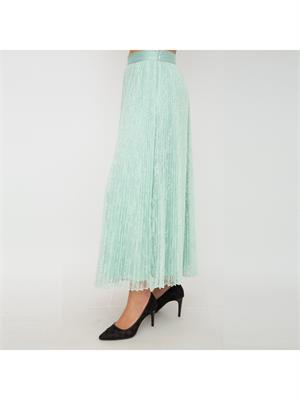 GONNA LUNGA TWIN-SET CELESTE in DONNA