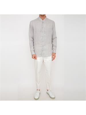 CAMICIA MANICA LUNGA EMPORIO ARMANI GRIGIO in UOMO