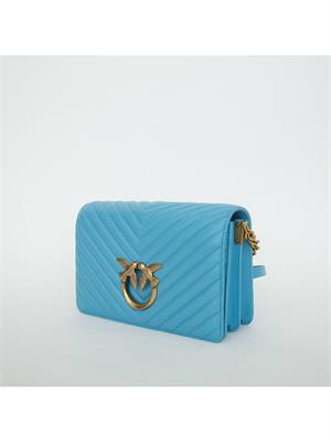 BORSA A SPALLA PINKO AZZURRO in DONNA