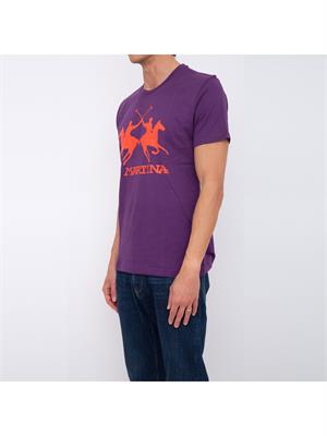 T-SHIRT LA MARTINA VIOLA in UOMO