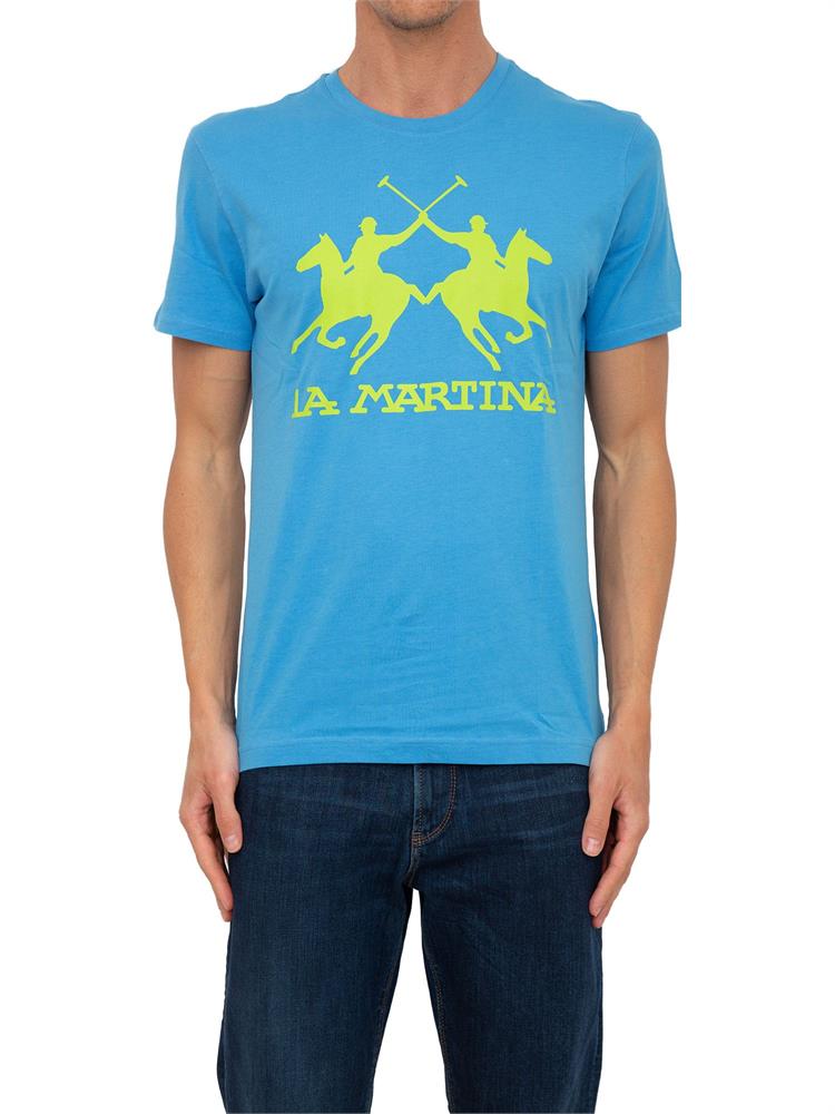 T-SHIRT LA MARTINA AZZURRO