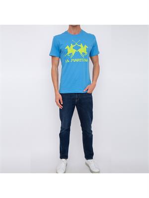 T-SHIRT LA MARTINA AZZURRO in UOMO
