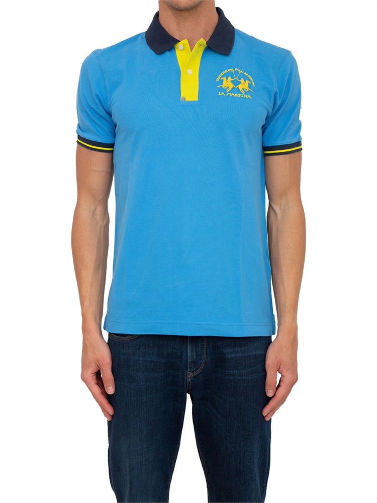 POLO LA MARTINA AZZURRO