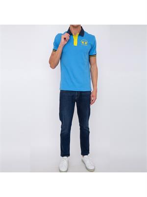 POLO LA MARTINA AZZURRO in UOMO