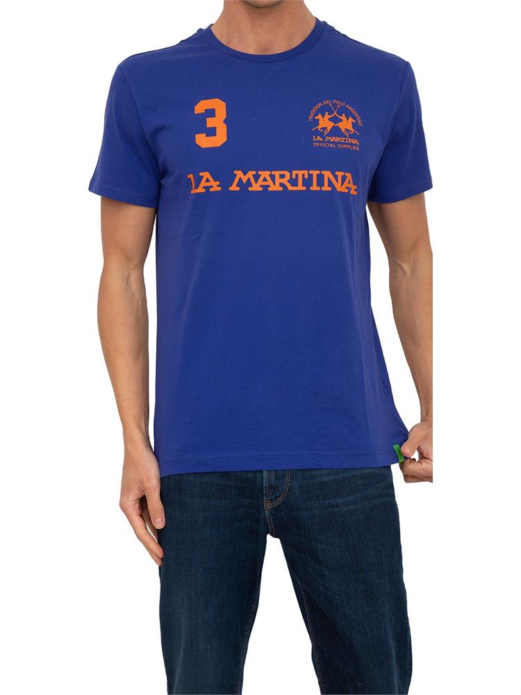 T-SHIRT LA MARTINA BLU