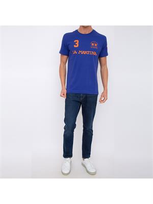 T-SHIRT LA MARTINA BLU in UOMO