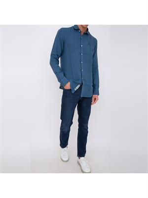 CAMICIA MANICA LUNGA LA MARTINA BLU in UOMO
