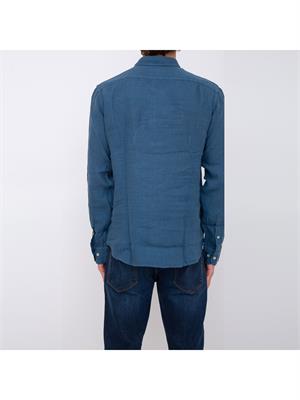 CAMICIA MANICA LUNGA LA MARTINA BLU in UOMO