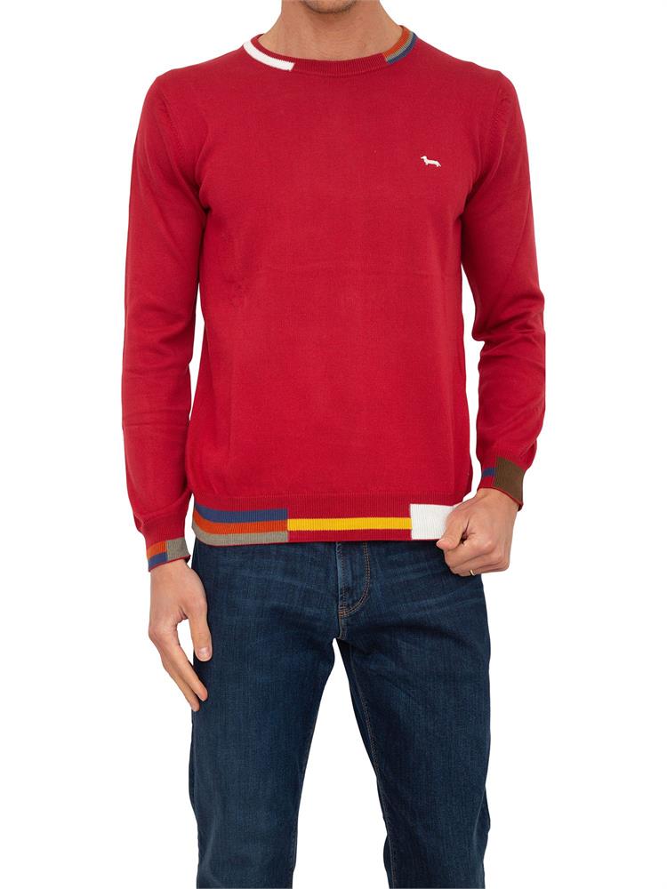 MAGLIA HARMONT & BLAINE ROSSO