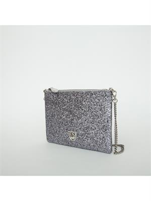 BORSA A SPALLA PINKO ARGENTO in DONNA