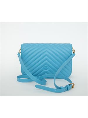 BORSA A SPALLA PINKO AZZURRO in DONNA