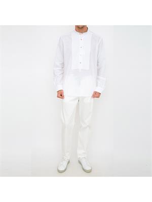 CAMICIA MANICA LUNGA ELEVENTY BIANCO in UOMO