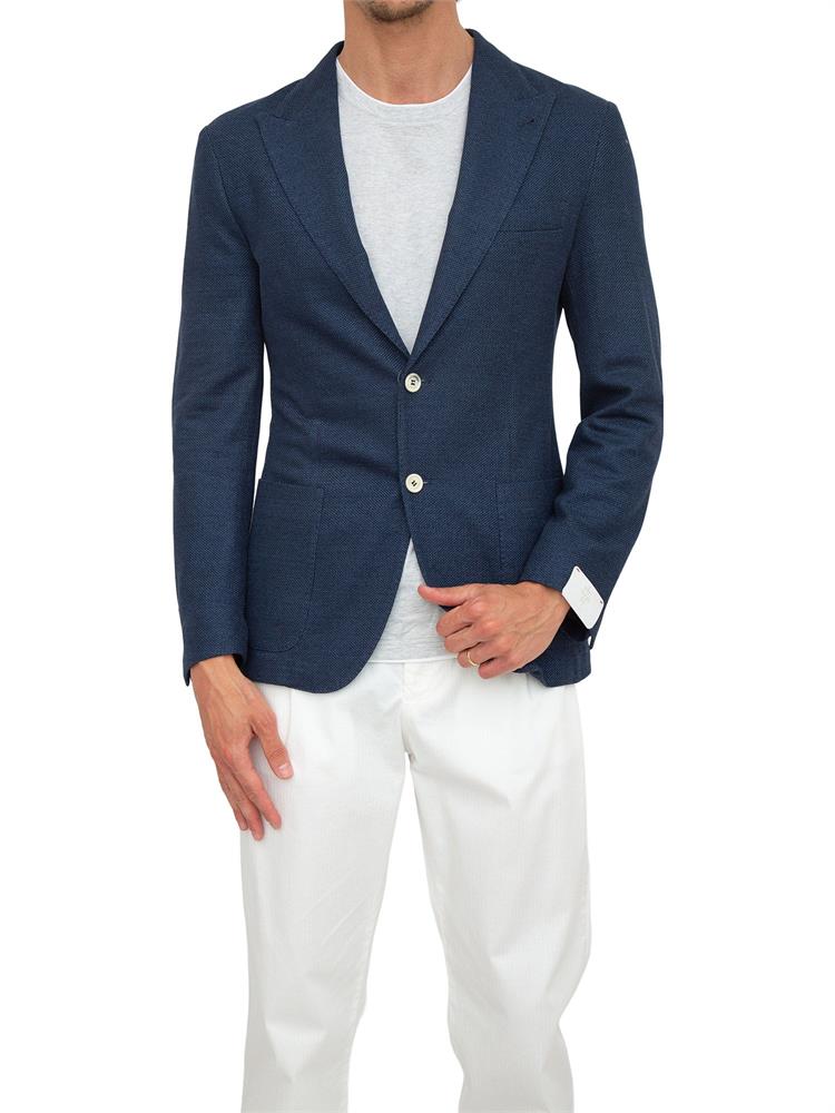 GIACCA MONOPETTO ELEVENTY BLU